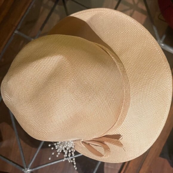 Vintage 1960’s Frank Olive Cream Hat main image 5
